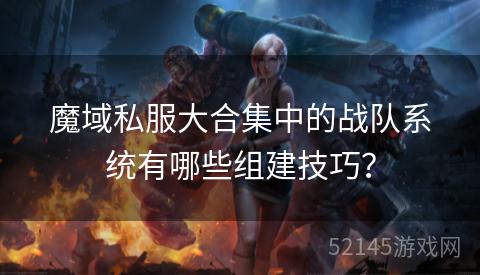 魔域私服大合集中的战队系统有哪些组建技巧? 魔域私服大合集中的战队系统有哪些组建技巧?
