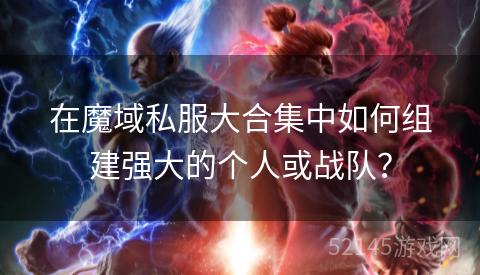 在魔域私服大合集中如何组建强大的个人或战队? 在魔域私服大合集中如何组建强大的个人或战队?