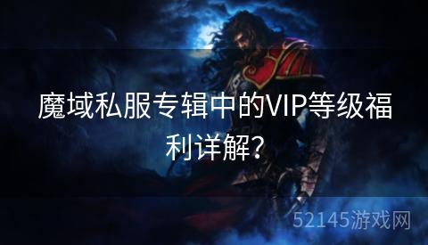 魔域私服专辑中的VIP等级福利详解? 魔域私服专辑中的VIP等级福利详解?