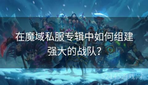 在魔域私服专辑中如何组建强大的战队？