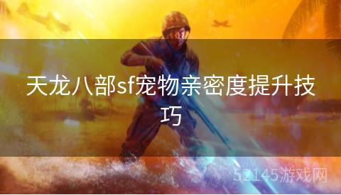 天龙八部sf宠物亲密度提升技巧 天龙八部sf宠物亲密度提升技巧