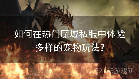 如何在热门魔域私服中体验多样的宠物玩法? 如何在热门魔域私服中体验多样的宠物玩法?