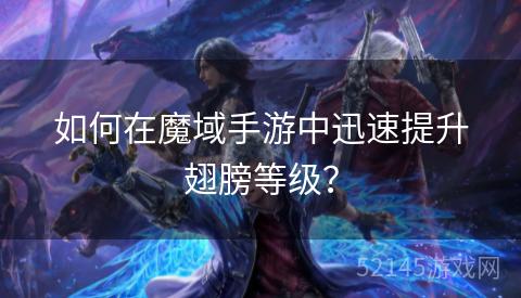 如何在魔域手游中迅速提升翅膀等级? 如何在魔域手游中迅速提升翅膀等级?