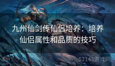 九州仙剑传仙侣培养：培养仙侣属性和品质的技巧