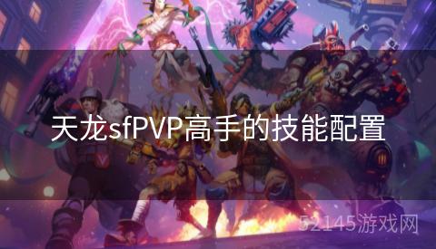 天龙sfPVP高手的技能配置 天龙sfPVP高手的技能配置
