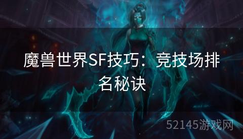 魔兽世界SF技巧:竞技场排名秘诀 魔兽世界SF技巧:竞技场排名秘诀