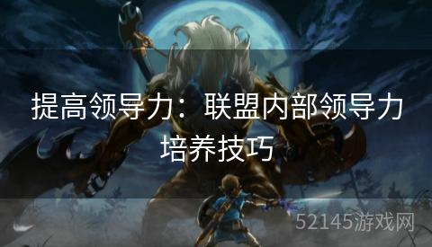 提高领导力:联盟内部领导力培养技巧 提高领导力:联盟内部领导力培养技巧