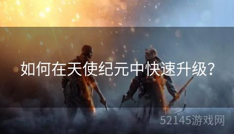 如何在天使纪元中快速升级? 如何在天使纪元中快速升级?