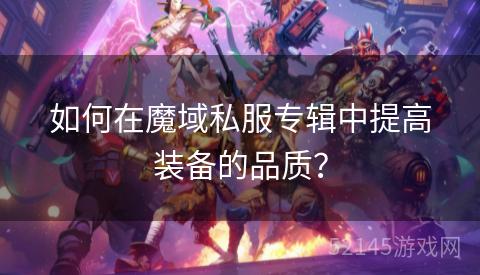 如何在魔域私服专辑中提高装备的品质？