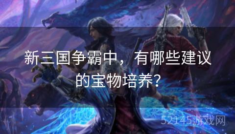 新三国争霸中，有哪些建议的宝物培养？