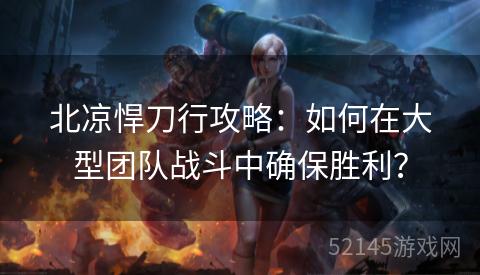 北凉悍刀行攻略：如何在大型团队战斗中确保胜利？