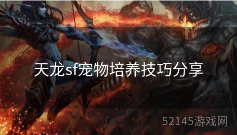 天龙sf宠物培养技巧分享