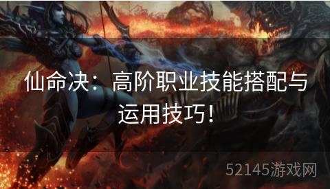 仙命决:高阶职业技能搭配与运用技巧! 仙命决:高阶职业技能搭配与运用技巧!