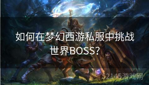 如何在梦幻西游私服中挑战世界BOSS？