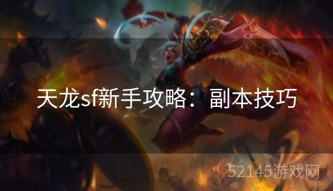 天龙sf新手攻略:副本技巧 天龙sf新手攻略:副本技巧