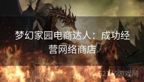 梦幻家园电商达人:成功经营网络商店 梦幻家园电商达人:成功经营网络商店