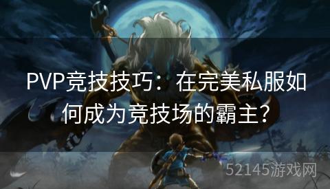 PVP竞技技巧:在完美私服如何成为竞技场的霸主? PVP竞技技巧:在完美私服如何成为竞技场的霸主?