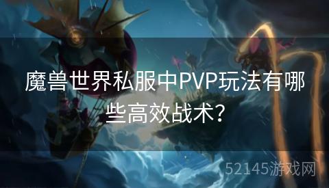 魔兽世界私服中PVP玩法有哪些高效战术？