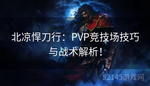 北凉悍刀行：PVP竞技场技巧与战术解析！