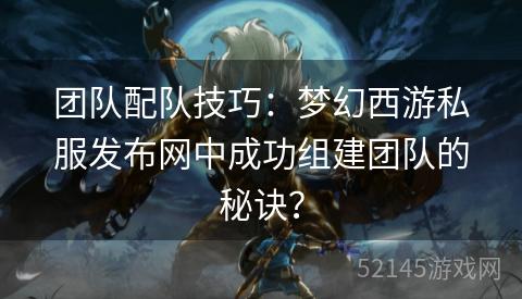 团队配队技巧:梦幻西游私服发布网中成功组建团队的秘诀? 团队配队技巧:梦幻西游私服发布网中成功组建团队的秘诀?