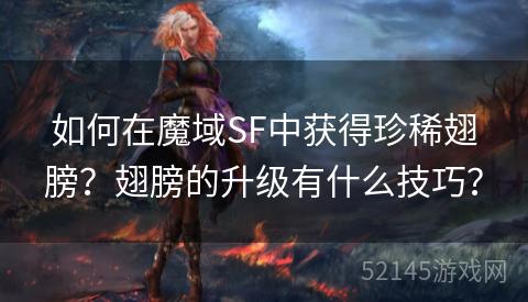 如何在魔域SF中获得珍稀翅膀?翅膀的升级有什么技巧? 如何在魔域SF中获得珍稀翅膀?翅膀的升级有什么技巧?