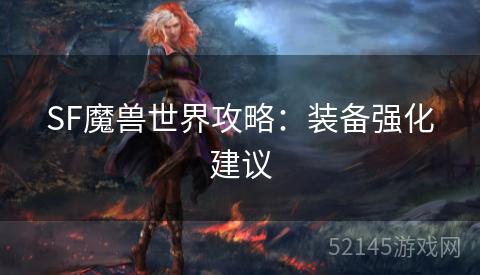 SF魔兽世界攻略:装备强化建议 SF魔兽世界攻略:装备强化建议