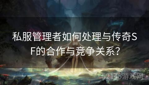 私服管理者如何处理与传奇SF的合作与竞争关系? 私服管理者如何处理与传奇SF的合作与竞争关系?